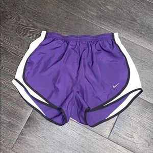 Purple Nike Athletic Dri-Fit shorts
